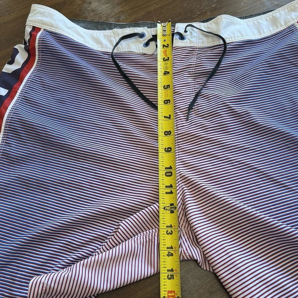 Hurley Board Shorts Mens 38 Blue USA Olympic Team Phantom Swim Trunks Quick Dry